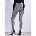 thumbnail image 3 of Black and White High Waist Houndstooth Pattern Pant Leggings (S), 3 of 5