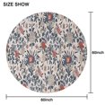 thumbnail image 6 of Pioneer Flower Floral Print Pattern Round Tablecloth 60"x60",Wrinkle Wipeable Table Cloth for Kitchen Dining Room Picnic Patio Party, 6 of 6