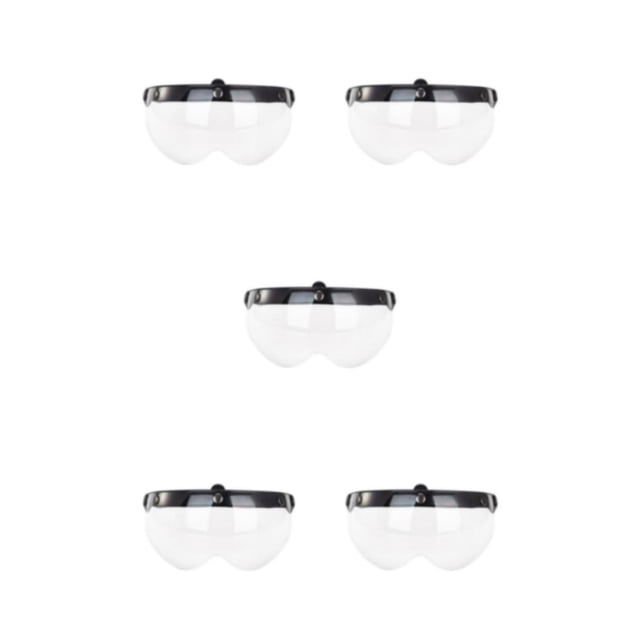 relayinert Safety On Road With Durable Goggle And Quick Release Buckle Comfortable clear 5Set