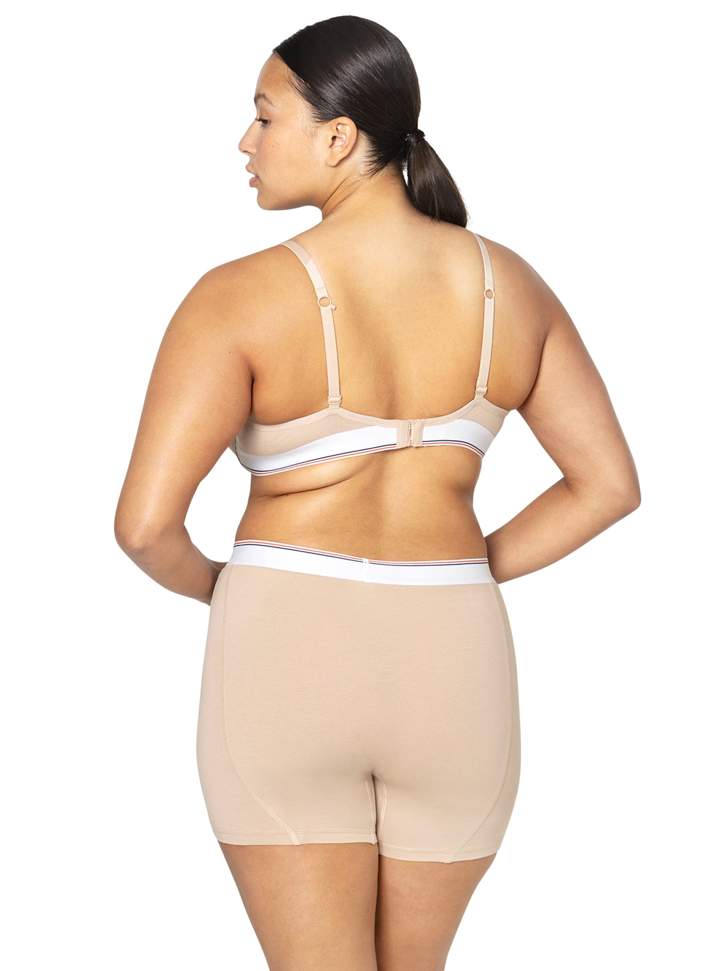 fresh collection by Fruit of the Loom Women's Cotton Boxer Brief 2-pack