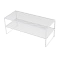 thumbnail image 2 of Tachiuwa Computer Stand Storage Organizer Practical for Home Bedroom Tabletop 2 Layer White, 2 of 9