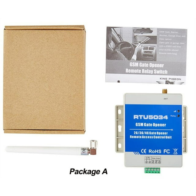 GSM Gate Opener Relay Switch Remote Access Controller Automatic sliding door motor control by free phoen call RTU5034 ,Ultra-Quiet Operation