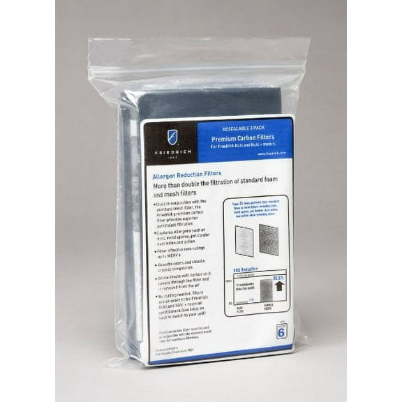 Friedrich Kuhl AC Filter,Polyester,PK3 KWCFL