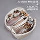 thumbnail image 5 of Bolso cosmético del viaje de la capacidad grande con el bolso cosmético del viaje de las mujeres portátiles de la manija, 5 of 7