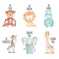 thumbnail image 4 of 6Lienzos Decorativos Habitación Infantil Bebé Animales Selva, 4 of 5