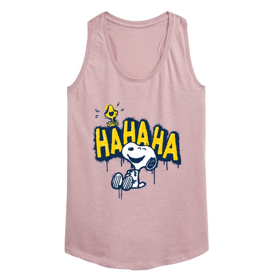 Peanuts - Ha Ha Graffiti - Women's Racerback Tank Top