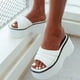 thumbnail image 2 of Amzcrzy Zapatos de mujer,Zapatos de mujer,Zapatillas de mujer, Sandalias cómodas de suela gruesa para mujer, chanclas de tacón grueso y tacón inclinado Sandalias Mujer Zapatillas De Casa, 2 of 5