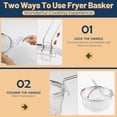 thumbnail image 6 of 6 Quart Stainless Steel Stock Pot with Lid, Deep Fryer Basket for Kitchen Cooking, Induction Ready, 6 of 6