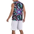 thumbnail image 2 of Xecao Colored Abstract print basketball shirt for both men and women, a unisex basketball jersey perfect for theme parties-X-Large, 2 of 6