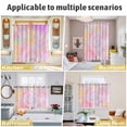 thumbnail image 6 of Rainbow Color Kitchen Curtains Small Short 39 Inch Length, Fantasy Colorful Ombre Swirl Grommet Top Bedroom Living Room Curtains, Light Filtering Cafe Curtain Drapes 2 Panels Set 55''x39'', 6 of 8
