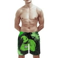 thumbnail image 3 of Oogie Boogie Men's Beachwear Quick Dry 3D Printed Beach Board Shorts with Pockets Cool Mesh Lining XL, 3 of 8