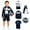 Tottenham Hotspur, variant on Official Manchester City FC Ultimate Fan Pack - Unisex Kids - Jacket, T-Shirts, Scarf & Soccer Ball - MCUFP Light Blue YXL