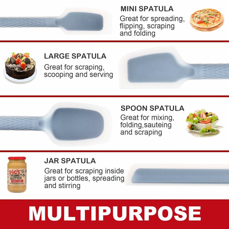 G.a HOMEFAVOR Spatole in Silicone, Set 6 PCS Spatola da Cucina Utensil –