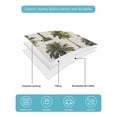 thumbnail image 4 of Quilt King Size Bedding Set, Date Palm Trees Reversible Summer Quilt 3 Pieces, Retro Summer Tropical Trees Plants Beige Lightweight Bedspreads Coverlets with 2 Pillow Shams for All Seasons, 4 of 5