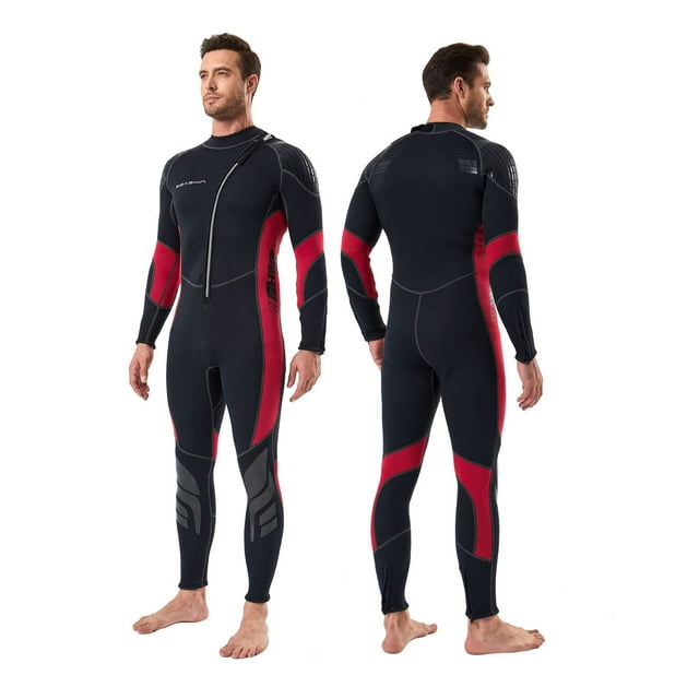 Trajes de neopreno Seaskin para hombres y mujeres Traje de neopreno completo con cremallera frontal de 3 mm