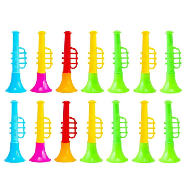 MasteelfCA 20Pcs Household Toy Trumpets Interesting Plastic Trumpets Plastic Mini Trumpets Kids Accessory