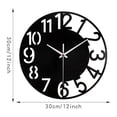 thumbnail image 4 of Marco de fotos,Marco de fotos para decoración del hogar,exhibición de fotos,Reloj de pared grande,Reloj de pared acrílico silencioso moderno,Reloj de pared grande para, 4 of 8