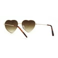 thumbnail image 2 of Lunettes de Soleil en Forme de Cœur avec Monture en Métal Or, 2 of 4