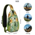 thumbnail image 3 of Sac à Bandoulière Tournesol Rustique Jaune, Léger et Durable avec Sangle Réglable, Multiples Compartiments pour Voyage, Promenades en Ville, Gym, 3 of 6