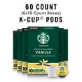 thumbnail image 5 of Starbucks Flavored K-Cup Coffee Pods — Vanilla For Keurig Brewers — 6 Boxes (60 Pods Total), 5 of 6