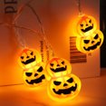 thumbnail image 2 of Konghyp Halloween Pumpkin Lantern Decorative String Lights, LED Pumpkin Fairy Lights, Battery Powered Indoor Outdoor Decoration, Perfect for Festivals, Parties, Weddings, and Autumn Celebrations, 2 of 9