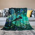 thumbnail image 2 of Orinice Dragonfly Bubbles Wings Warm Lightweight Blanket Soft Fleece Blankets All Seasons Decor Cow Gifts Blanket for Bed and Sofa 40x50in, 2 of 6