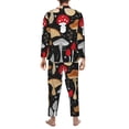 thumbnail image 5 of Kll Various Mushrooms Sleepwear Mens Flannel Pajamas,Long Cotton Pj Set, 5 of 9