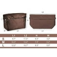 thumbnail image 2 of Vercord Purse Organizer Insert Bag Tote Handbags Pocketbook Inserts Organizers Zipper 11 Pockets Coffee Large, 2 of 5