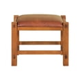 thumbnail image 2 of Mission Spindle Stool - Quarter Sawn Oak & Leather Michael's Cherry, 2 of 3