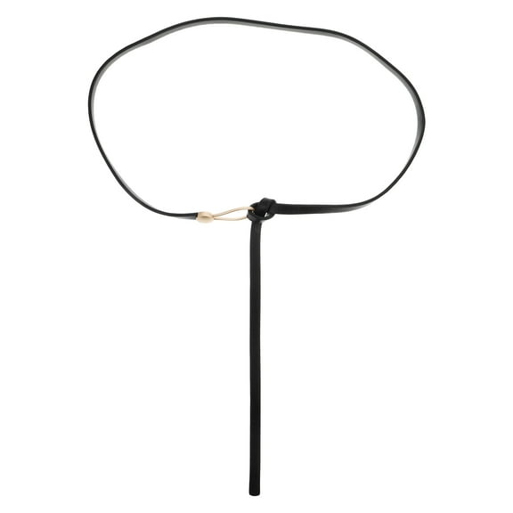 FRCOLOR Women Pu Knot Belts Adjustable Tie Belt Thin Waist Belt Knot Belt For Dress Jeans For Women Girls