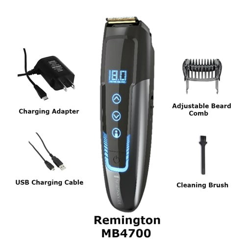Remington Cord / Cordless Smart Beard Trimmer/ , 100% Waterproof/ Fully Washable - Walmart.com