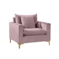 thumbnail image 6 of Meridian Furniture Naomi Velvet Accent Chair in Pink, 6 of 8