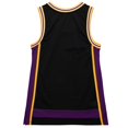 thumbnail image 3 of Women's Mitchell & Ness Black Los Angeles Lakers Hardwood Classics Oversize Mesh Tank Top, 3 of 3