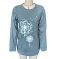 thumbnail image 2 of Camiseta de manga larga con cuello redondo, camiseta de cuello redondo para mujer, camiseta de cuello redondo para mujer, camiseta de manga larga para mujer creada con maestría, 2 of 3