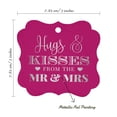 thumbnail image 7 of Inkdotpot Pack Of 50 Hugs & Kisses From The Wedding Paper Tags DIY Craft Bracket Shape Real Silver Foil Hang Tags, 7 of 7