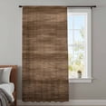 thumbnail image 4 of Brown Wood Grain Sheer Curtains 45 Inches Long, Retro Farmhouse Wooden Plank Light Filering Curtains, Breathable Simi Curtain Privacy Drapes for Kitchen Bathroom Lightweight Small Window Treatment, 4 of 9