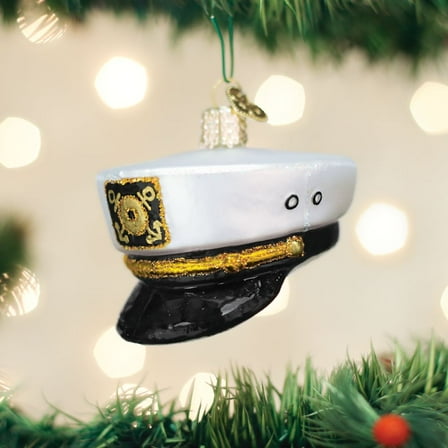 Old World Christmas Captain'S Cap Ornament