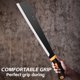 thumbnail image 2 of "- “Cuchillo de Hoz de Hacha de Limpieza de Cepillo de Gancho con Hoja de Acero al Carbono Machete de Hoz de Hierba para Cortar árboles, Hoz de Cosecha ma- “Negro, “20”, 2 of 4