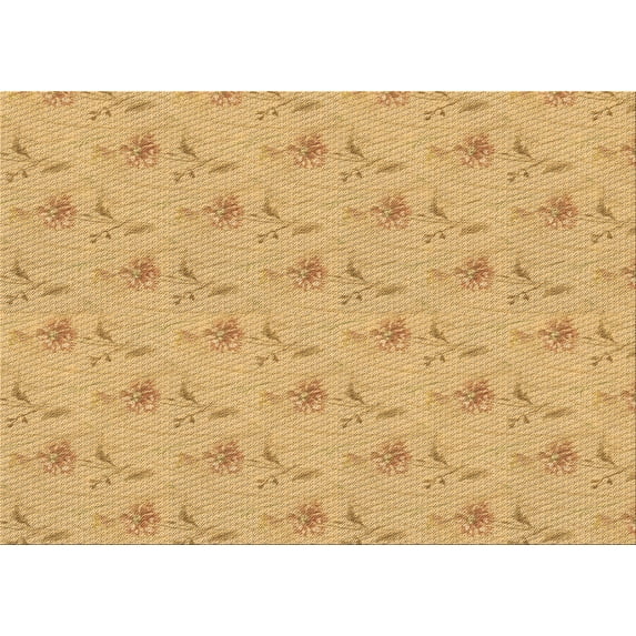 Ahgly Company Indoor Rectangle Patterned Carrot Orange Area Rugs, 2' x 4'