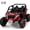 Red, variant on 24V Kids Ride On Car UTV, 4WD Remote Control Ride on Toys Electric Car for Ages 3-8, LED Lights, Spring Suspension, 3 Speeds, Music, Red