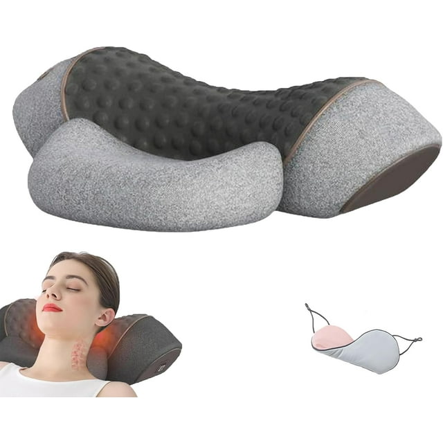 Fisiorest 3 in 1 Neck Massager, 2025 New Artuvate Fisiorest 3 in 1 Neck Massager, Fisiorest Neck Massager with Traction, for Neck Stretcher Massage Relaxer (Light gray)
