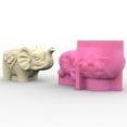thumbnail image 5 of Elephant Silicone Mould for Flower Pots Vase Mold Concrete Cement Epoxy Resin Mold Casting Tool Craft Home Decors, 5 of 8