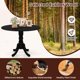 thumbnail image 5 of Mesa de comedor redonda COSTWAY para 4 personas, 100 cm, con madera de caucho, 5 of 9