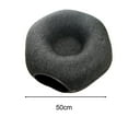 thumbnail image 2 of DOLITY Cat Tunnel Bed Cat House Pet Accessories Kitten Semi Closed Hideout with Zipper Deep Gray 50cm, 2 of 8