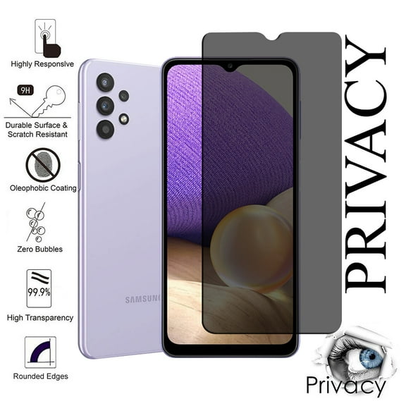 For Samsung Galaxy A32 5G / SM-A326 Privacy Screen Protector,Anti-Spy Self-adhesive Scratch Resistance Tempered Glass