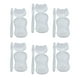 thumbnail image 3 of Hojas de lona de malla Hugo 6 uds Plástico accesorio Artesanía Rectangular transparente para hacer bolsas, 3 of 10
