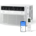 thumbnail image 1 of Open Box Midea MAW14S1VWT-A 14,000 BTU Smart Inverter Window AC Unit w/ APP, Remote, Cools up to 700 Sq Ft, White, 1 of 7