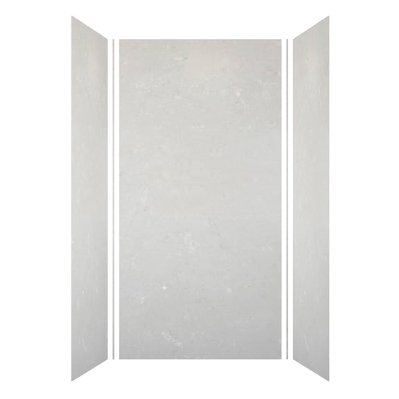 Transolid SWK483696-50V SaraMar 48-in x 36-in x 96-in Glue to Wall 3-Piece Shower Wall Kit, Lunar Velvet