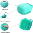 thumbnail image 5 of SNNROO Molain Dog Cat Bath Brush Comb Silicone Rubber Dog Grooming Brush Silicone Puppy Massage Brush Hair Fur Grooming Cleaning Brush Soft Shampoo Dispenser, 5 of 11