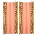 thumbnail image 1 of Efulgenz Indian Bangles for Women Metal Bangles One Dozen Plain Matte Finish Alloy Bangles with Crystal Oxidized Bangles Ball Beaded Bangles Bracelet Bollywood Fashion Statement Jewelry (20 Pcs), 1 of 6
